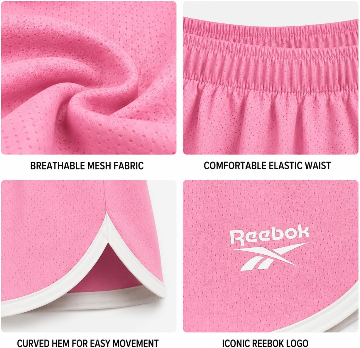 Reebok Girls Athletic Shorts 1 or 3 Pack Active Performance Shorts Running image 3