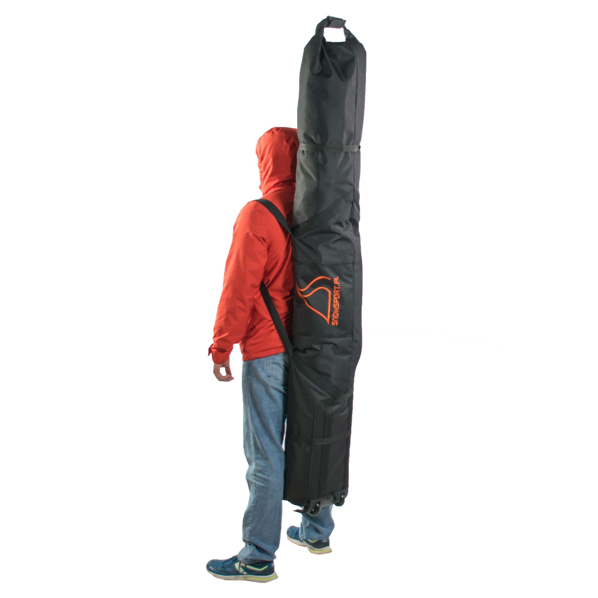 Snowsport Double sac de ski avec roulettes pour 2 paires de skis pour les voyages en avion