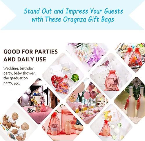 Miniatura 255 de Dealglad 100pcs Drawstring Organza bolsas de joyería caramelo para fiestas, casamientos, regalos Negro