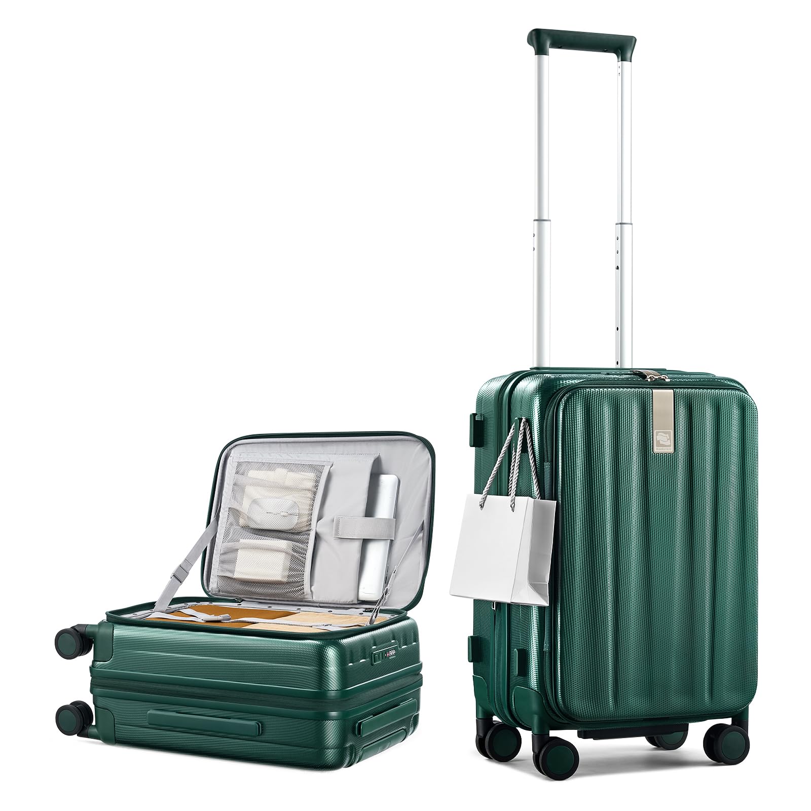 Hanke 56cm Expandable Cabin – cabin trolley bag with laptop compartment
