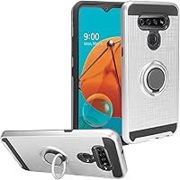 Vista 18 de Para LG K51, LG Reflect (LM-K500) - Funda híbrida con soporte de anillo - RS2 Negro