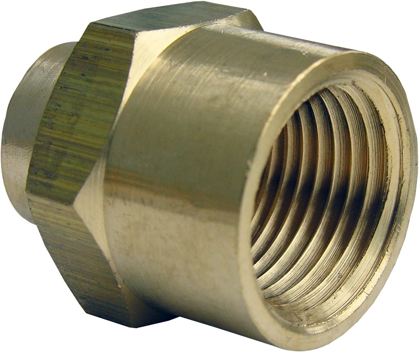 LASCO 17-9275 3/8-Inch Female Pipe Thread by 1/4-Inch Female Pipe Thread Brass Bell Reducer