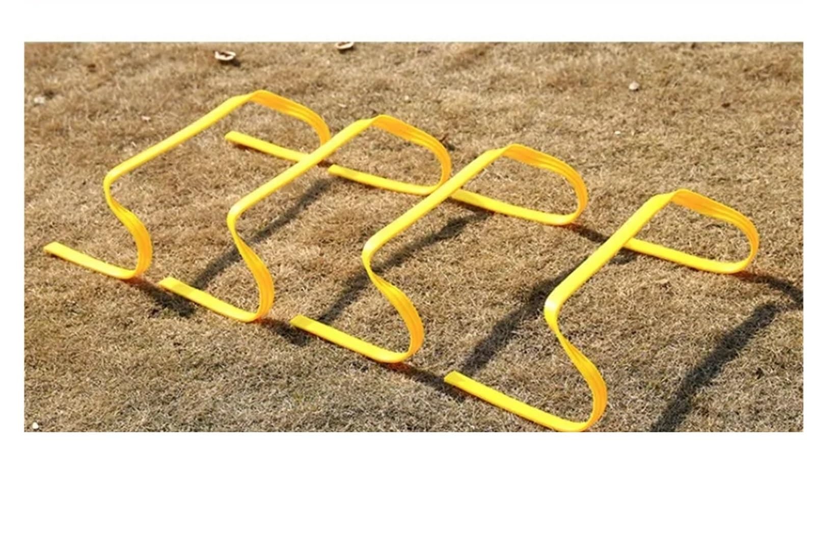 4 Mini Vallas de fútbol portátiles for Entrenamiento Velocidad, Equipo Desmontable, Agilidad, Escalera, Seguridad Deportiva para Adultos