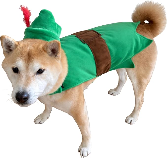 Disfraz de duende Robin Hood para perro talla S - ComfyCamper miniatura 2