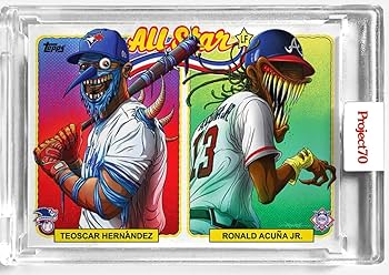 2021 Topps Project70 アクーニャ テオスカー・ヘルナンデス Amazon.com: 2021 Topps Project 70 Ronald Acuna Jr. and