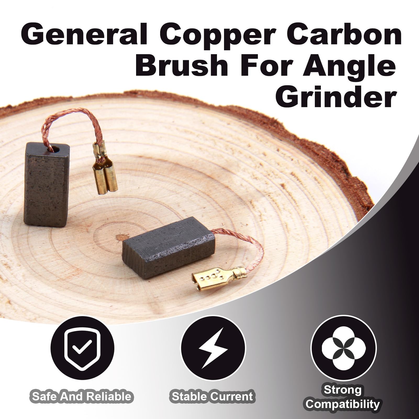 Coppia Spazzole Carbonio Per Performance Per Riparazione Smerigliatrice 236204228507 - Foto 10