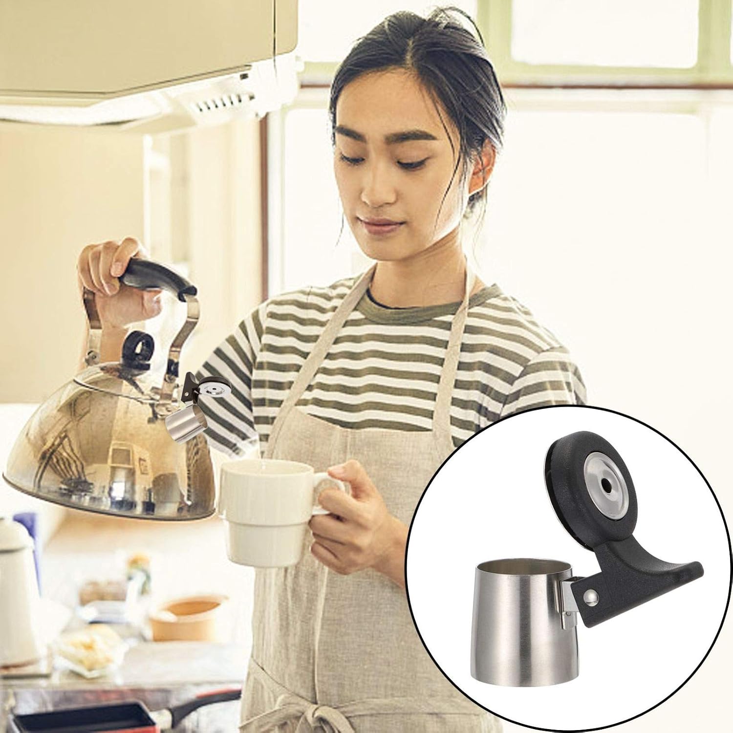2pcs Replacement Tea Kettle Whistle Whistling Spout for Stainless Steel Plastic Material Easy to Install