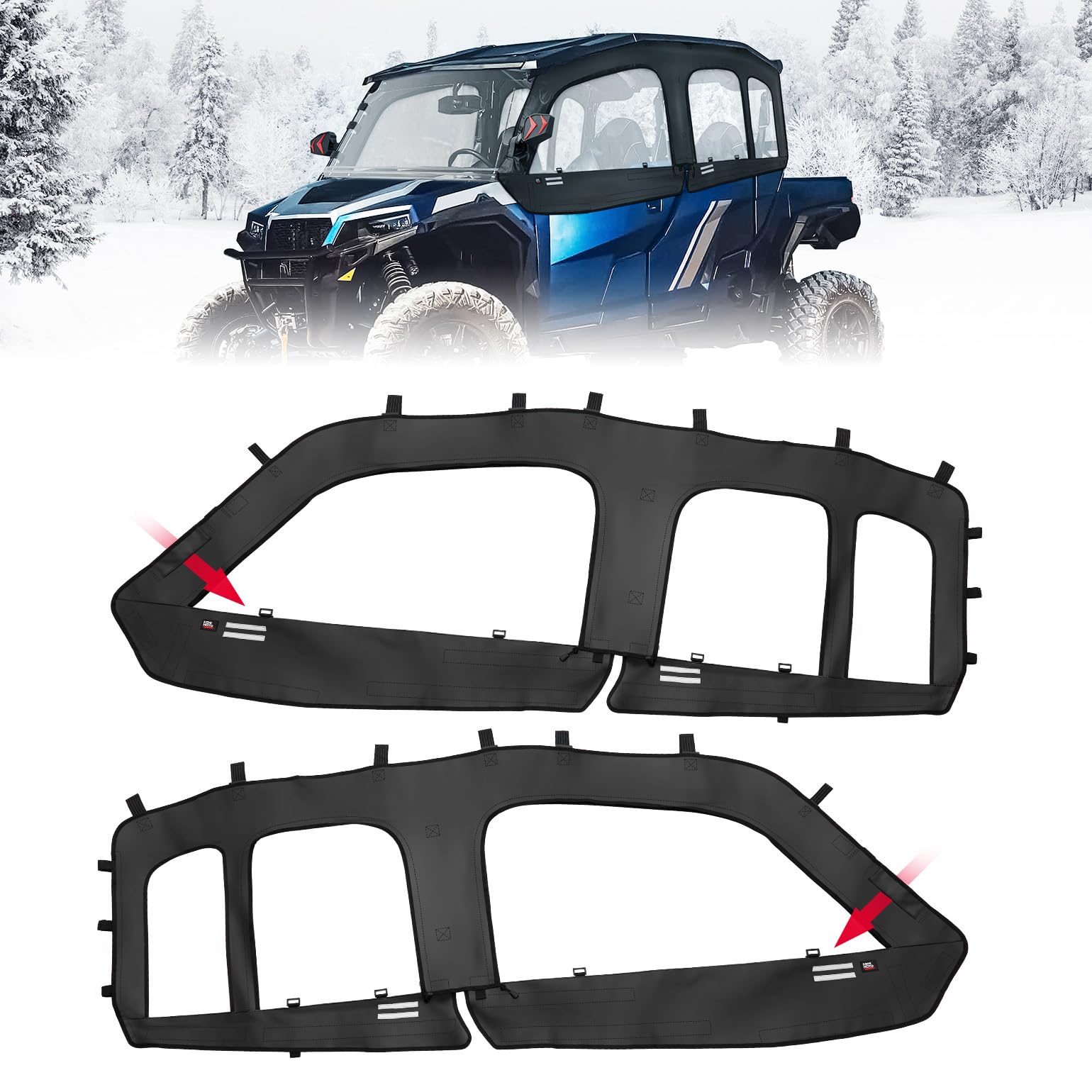 Amazon.com: KEMIMOTO Soft Upper Doors Compatible with Polaris
