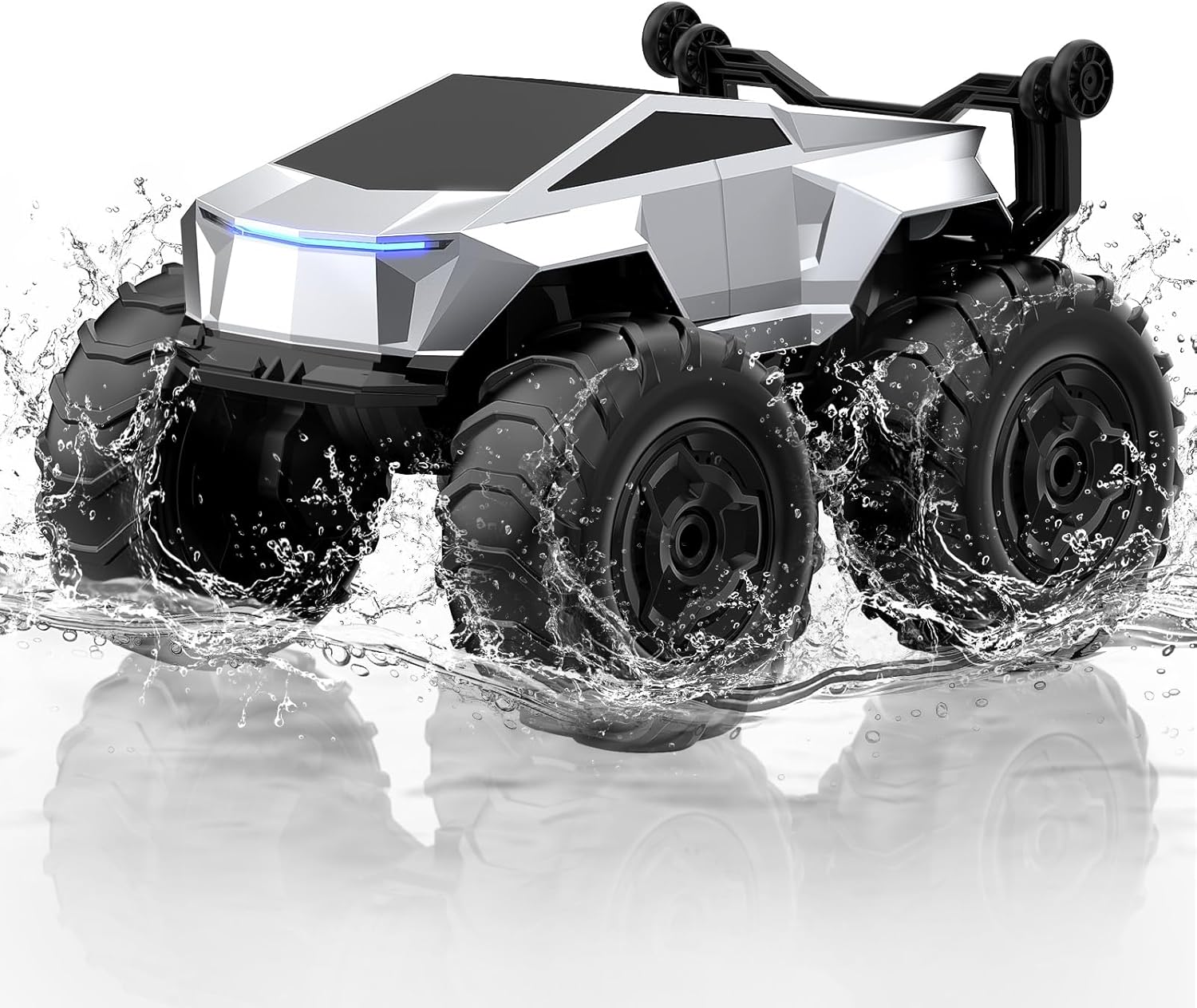 Remote Control Car, 1:16 4WD Waterproof RC Monster Truck, 2.4GHz All Terrain Amphibious RC Stunt Cars, 360° Rotating Pick-up Truck Car Toys Gifts for Boys Age 6 7 8 9 10 11 12