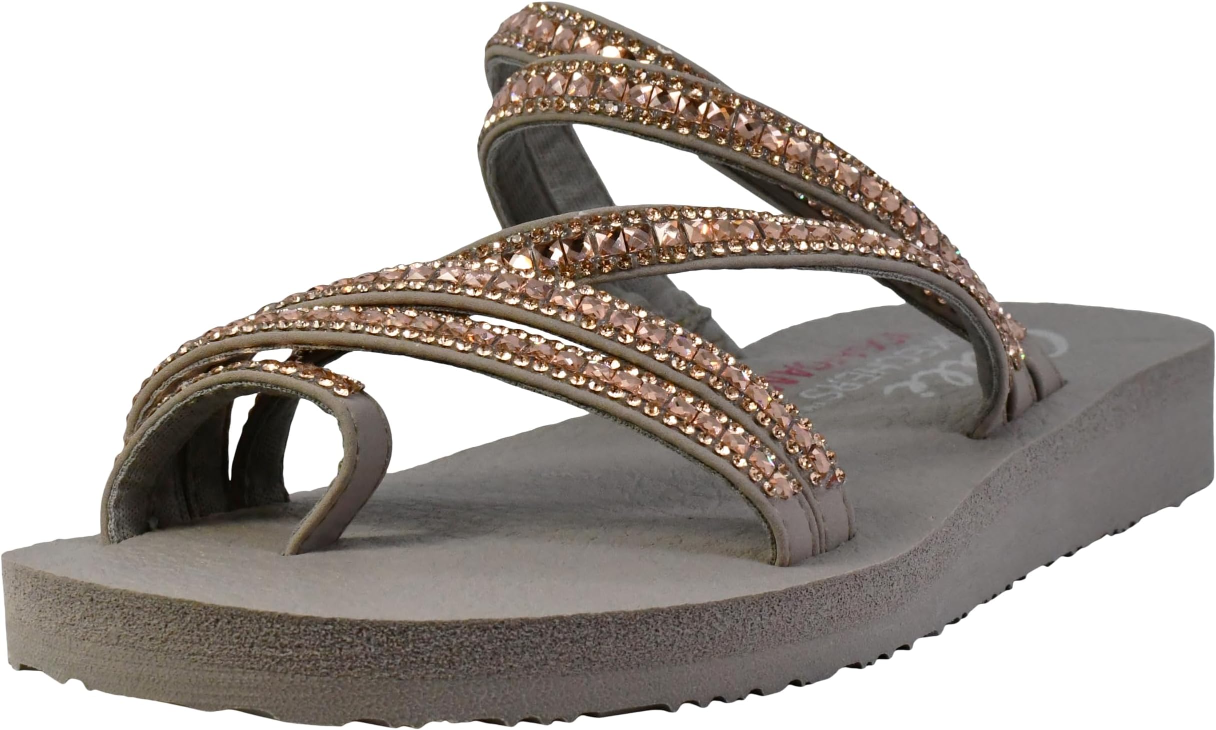 Skechers Women's Meditation - Glam Flash - Rhinestone Toe Loop Thong