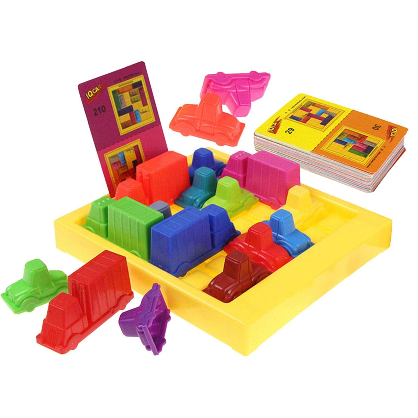 YemyapCar Logic Game | Slide Game For Rush Hours,Puzzles For Kids & Adults, Block Puzzle Intelligence Brain Teasers Toy Logic Game Educational For Children