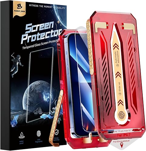 Miniatura 1 de MAGIC JOHN Paquete de 2 protectores de pantalla para Samsung Galaxy S21 Ultra material de película de cerámica no vidrio de 6.8 pulgadas, 100%