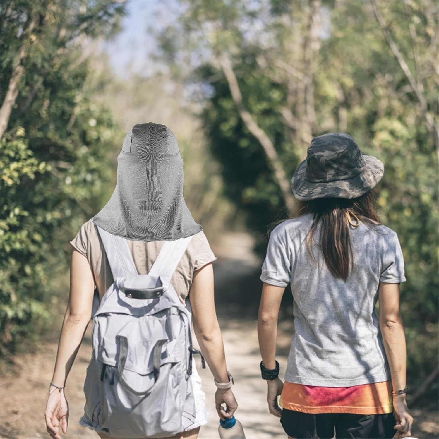 Reusable Outdoor Sun Shade Hats for Comfortable Sun Protection 3pcs for Men and Women, Polyester Riding Caps with Long Tail for Fishing and Traveling
