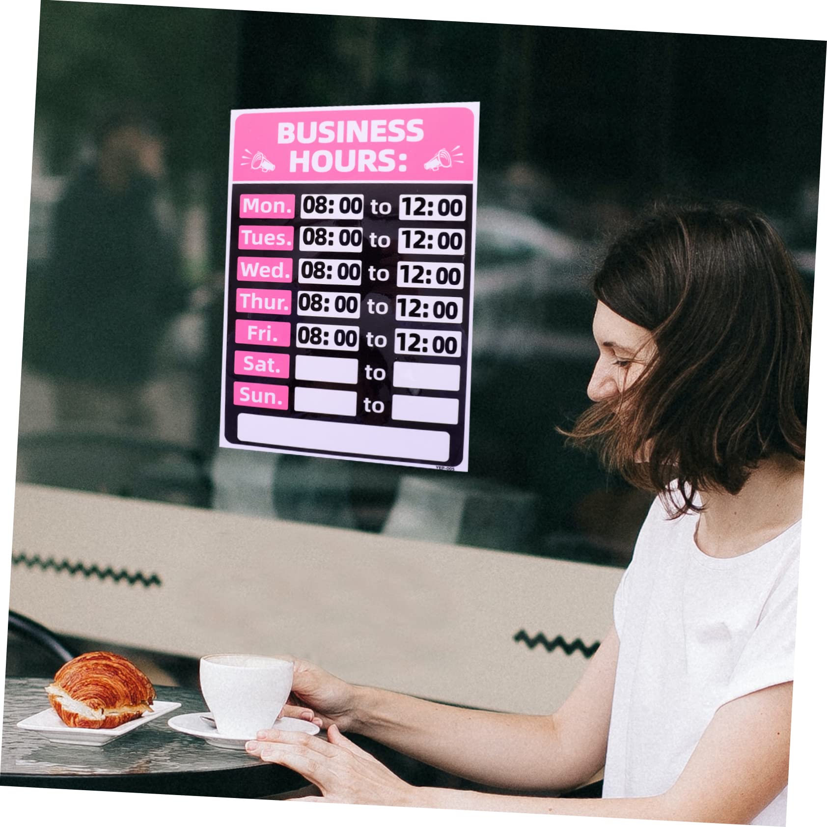 SOLUSTRE 10piezas Señal Cerrada De Pvc Para De Negocios Tiendas Restaurantes y Cafés
