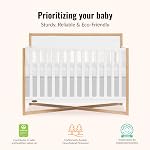 Dream On Me Owen 5-in-1 Convertible Crib, Vintage White Oak