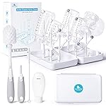 Termichy Travel Bottle Cleaning Kit: Portable Drying Rack & Brush Set for Working Moms - Compact Baby Essentials for Hotel & Camping