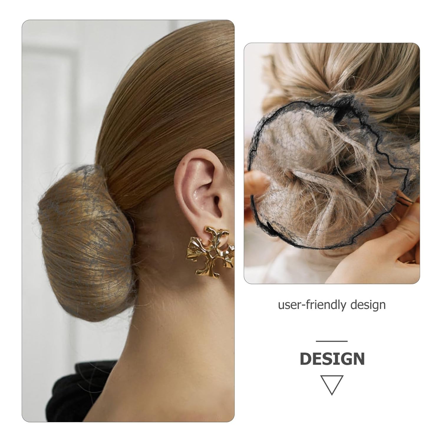 150pcs Hair Bun Covers Elastic Hair Nets for Dance Buns Ballet Accessories for Women Girls Neat Updos Classic Styles for Professionals