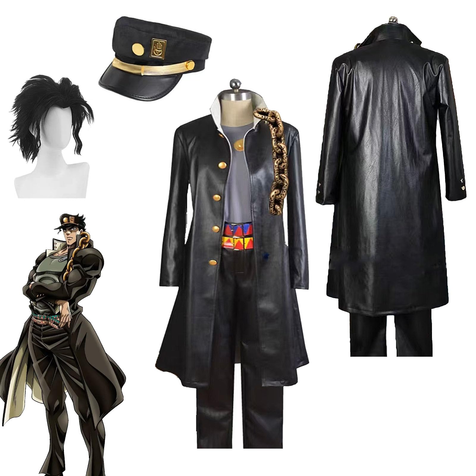 Amazon.co.jp: ジョジョの奇妙な冒険 空條承太郎 コスプレ衣装