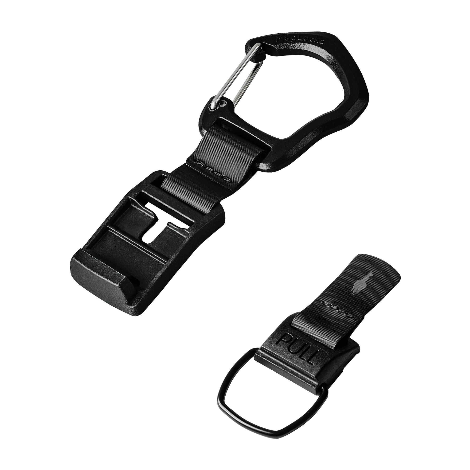 ALPAKA HUB Carabiner(L): Quick Release Keychain with Magnetic Belt Clip - EDC Carabiner for Keys - Tactical Gear & Backpack Accessories - Attach to ALPAKA Sling Bag, Belt Loops, and More