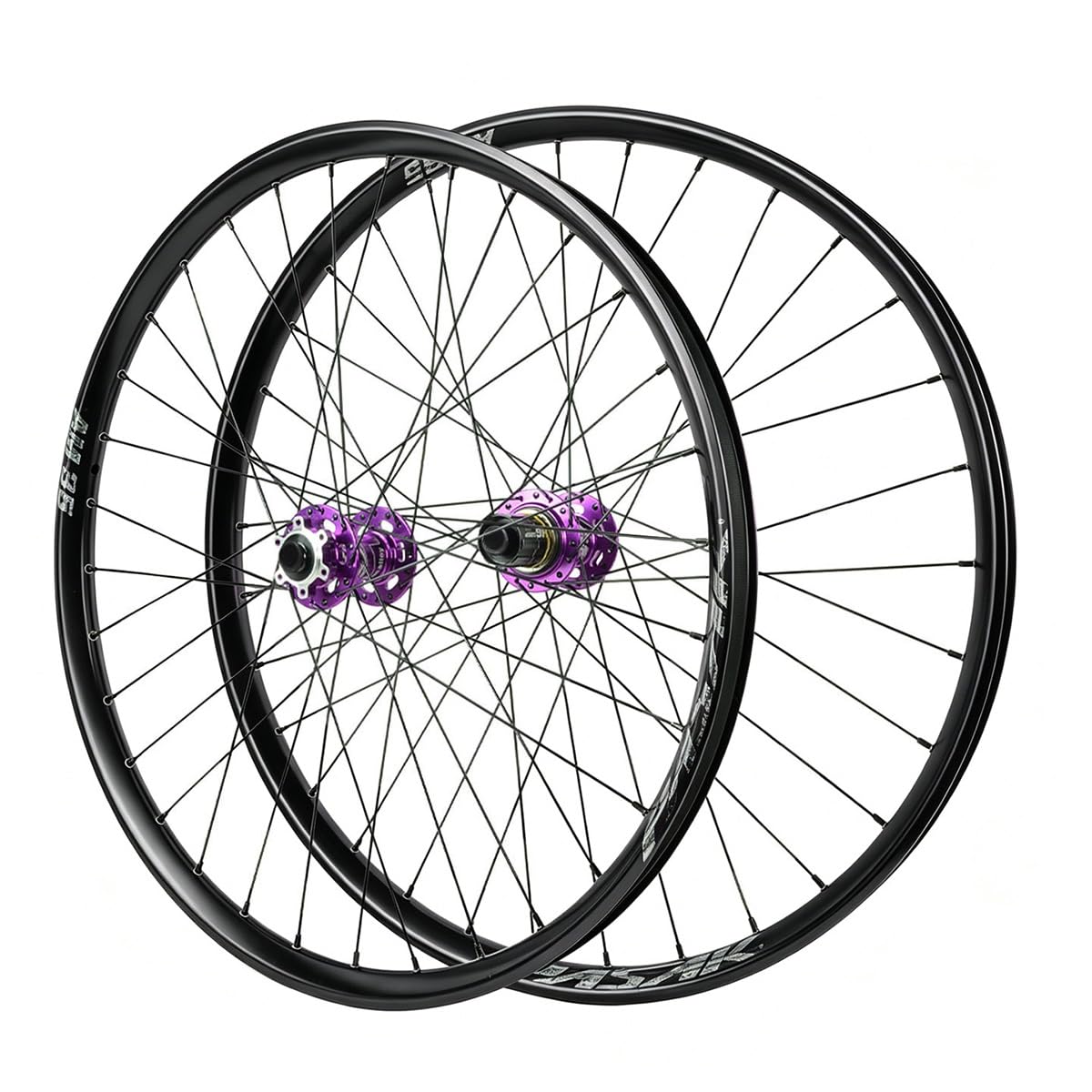 Set Di Ruote For Mountain Bike 26"/27.5"/29" Freno A Disco 12*100/12*142mm | Adatto A Pneumatici 1,75-2,8", For Cassette A 7/12 Velocità, 120 Scatti, Perno Passante, HG Mozzo