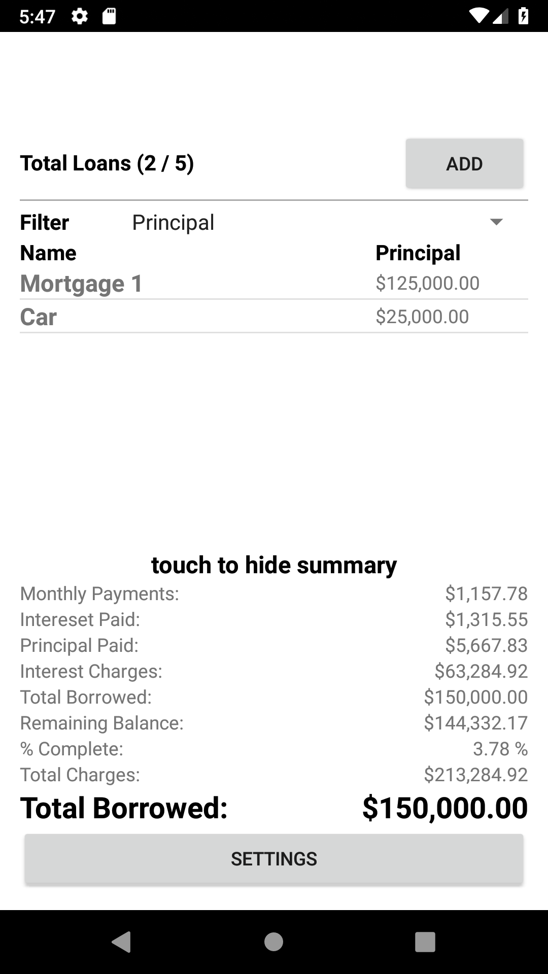 Loan Amortization App on Amazon Appstore