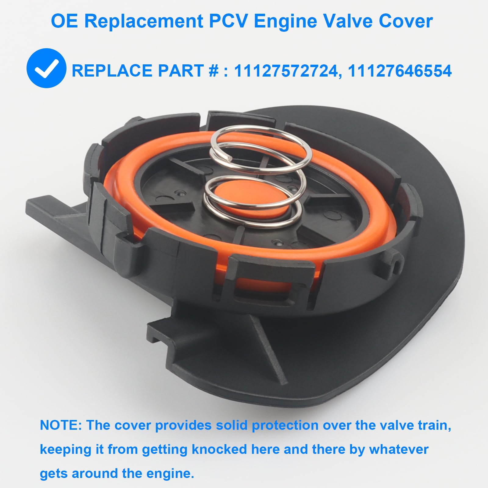 PCV coperchio valvola motore, sostituisce 11127572724 compatibile con Mini N12 N16 1.6L - 2007-2015 Mini Cooper, 2011-2016 Mini Cooper Countryman, 2013-2016 Cooper Paceman - R55 R56 R57 R58 R58 9 R60