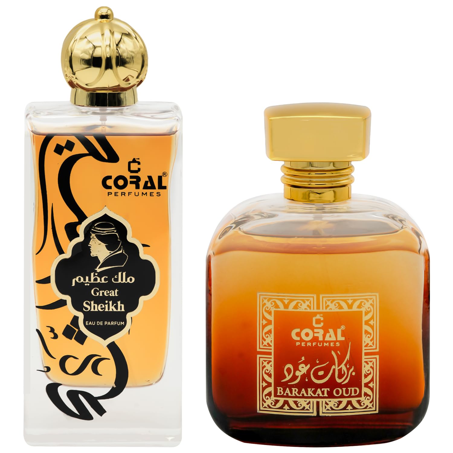 Coral Barakat Oud & Great Sheikh Perfume Combo – 2 x 100ml | Premium Unisex Eau de Parfum Set | Long-Lasting Oriental & Woody Fragrances by Coral Perfumes-image-22