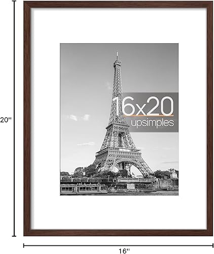 Vista 524 de upsimples - Portarretratos de 8.5 x 11 pulgadas, para fotos de 6 x 8 pulgadas con paspartú o de 8.5 x 11 pulgadas sin paspartú, marcos de fotos