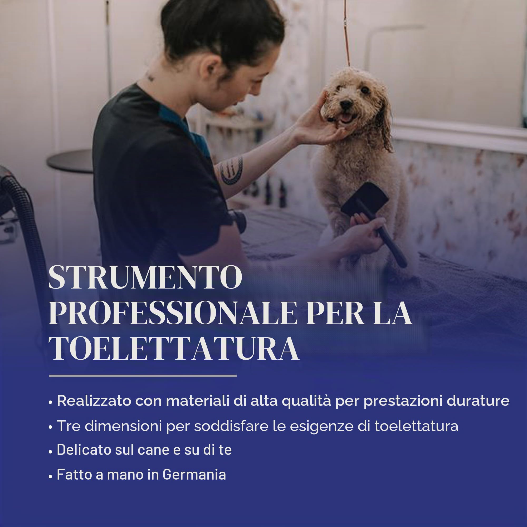 Chris Christensen Baby K Dog Slicker Brush Groom Like a Professional, Fluff Detangle Style, risparmia tempo energia, corallo, piccola