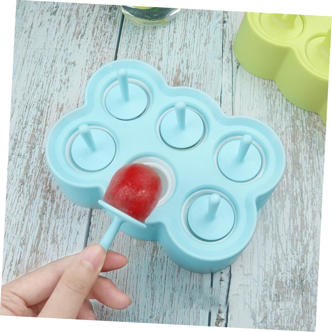 Cabilock 1pezzi Stampo Per Cubetti Di Ghiaccio in Silicone Scatola Per Ghiaccio Vaschetta Per Design Impilabile Strumento Per Per Bevande Fredde Whisky e Cocktail
