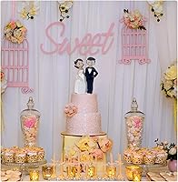 Vista 6 de Decoración para tartas de boda de 4.7 pulgadas, figuras de novia y novio, decoración de fiesta