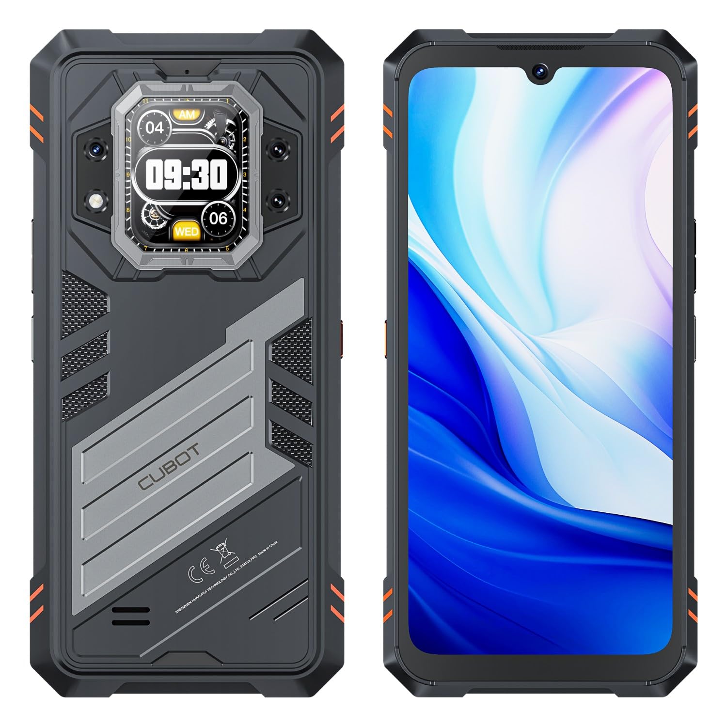 KingKong Star 2 - Smartfon 6,72" FHD+, 24GB (12GB+12GB) RAM i 256GB ROM, Potrójny Aparat 100 MP + Makro 5 MP, Bateria 5100mAh, Android 14, Procesor MediaTek Dimensity 8200, Kolor Czarny