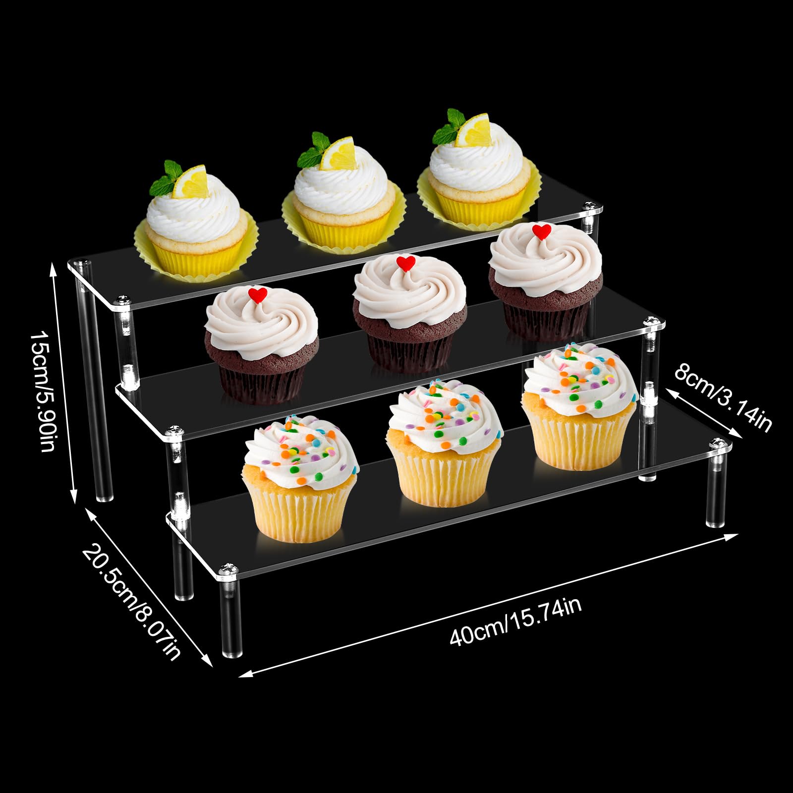 Transparante 1-3 lagen acryl displaystandaard voor parfum