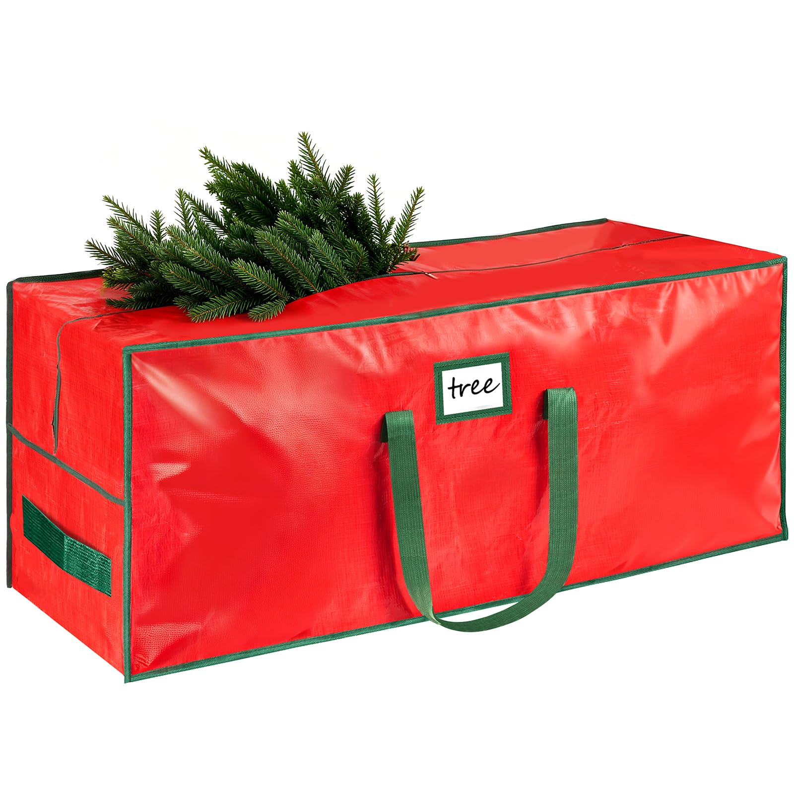 HABGP 9 ft Large Christmas Tree Storage Stores 9 Foot Artificial Xmas Trees Sturdy Plastic Waterproof Christmas Holiday