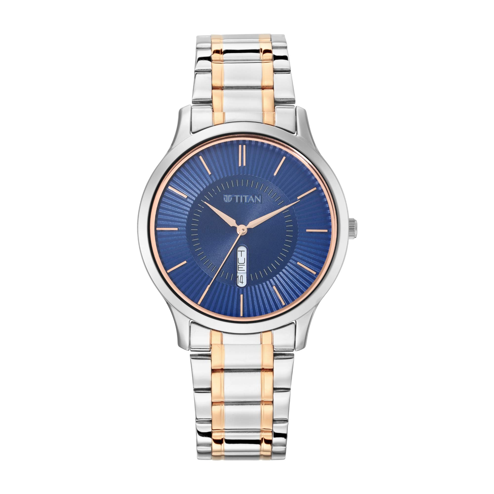 Titan Lagan Blue Dial Analog with Day and Date Metal Strap for Men-NR1845KM01 (B08D3NFK17) Amazon Price History, Amazon Price Tracker