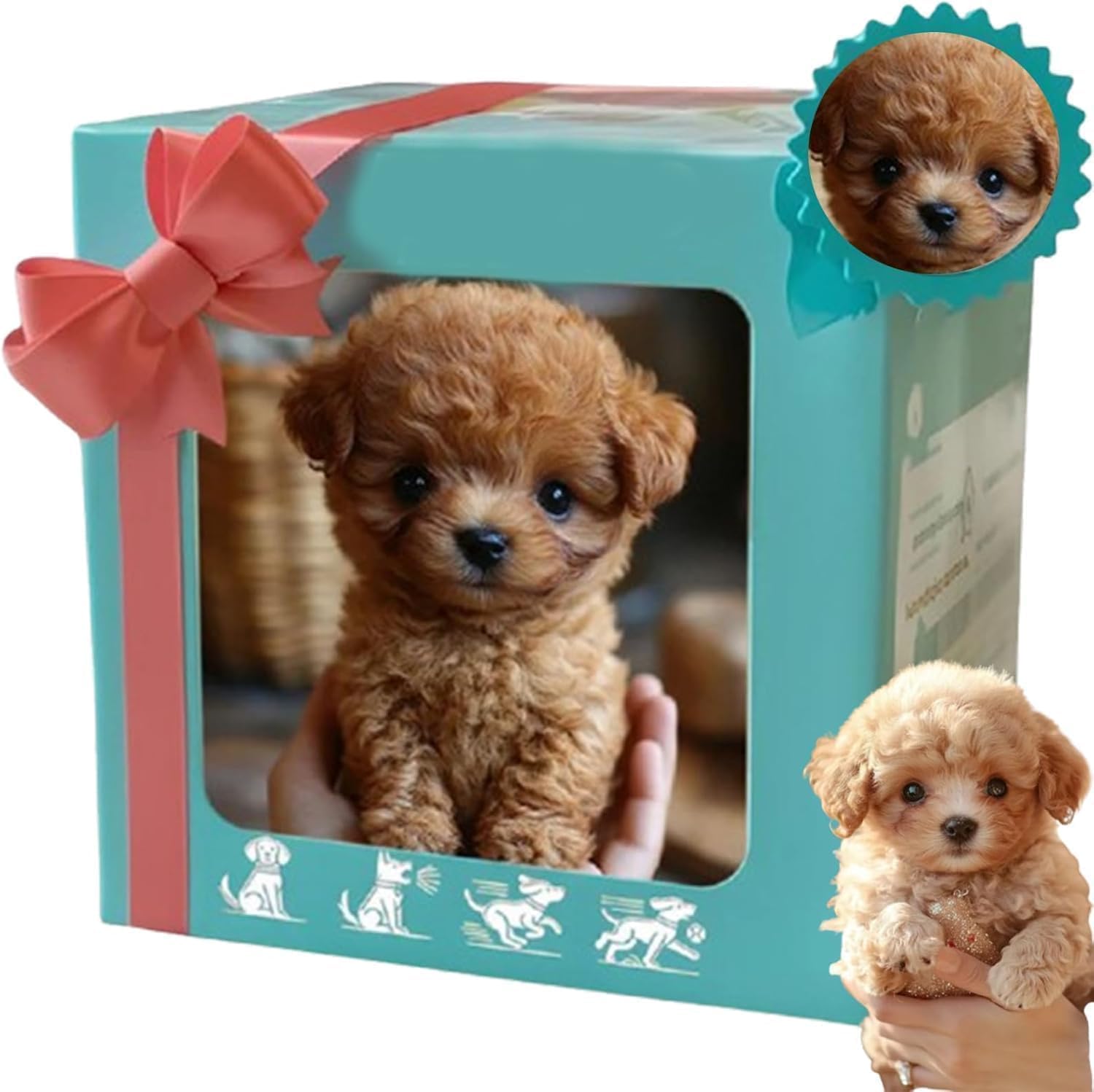 2026 New Hopping Dog Interactive Electronic Plush Puppy Toy - Realistic Puppy Walking & Tail Wagging, Barking & Tail Wagging for Kids (Brown)