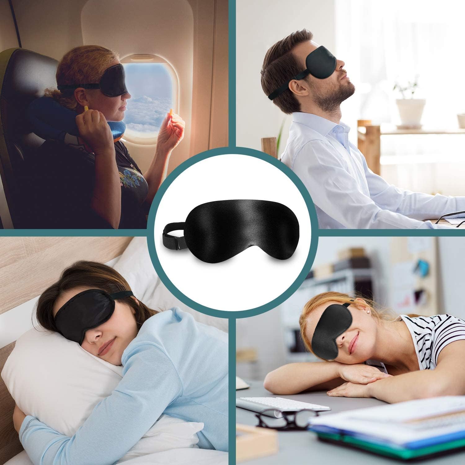 Cooling Eye Mask Reusable Mask for Puffy Eyes,Eye Ice Pack Eye Mask with Soft Plush Backing for Dark Circles, Stress Relief, Sleeping — Amazon image 6