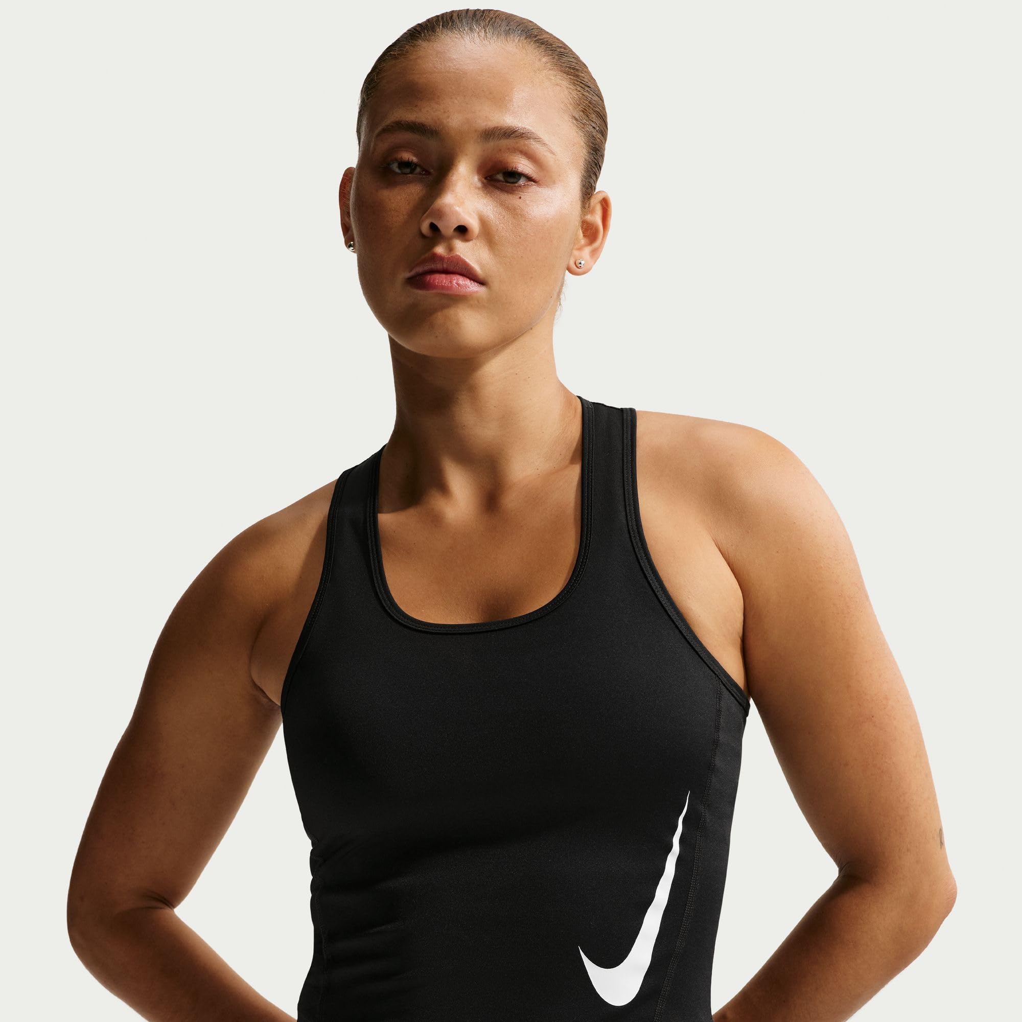 Nike W Nk Tempo Swoosh Run DF Tank damski tank top (opakowanie 1)
