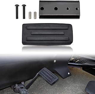 Black Larger Brake Pedal for Can Am Ryker, SAUTVS Extended Brake Foot Rest Peg Pedal Footboards for Can-Am Ryker 600 900 Sport & Ryker Rally Edition All Models Accessories (1PC)