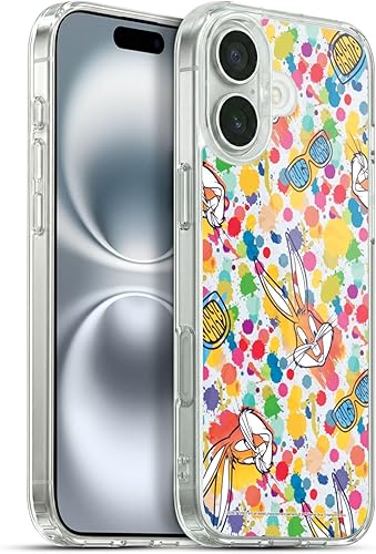 Miniatura 120 de Head Case Designs Funda de gel suave con licencia oficial de Looney Tunes Retro Bugs Bunny compatible con Apple iPhone 11 Pro Max Retro,Blanco y