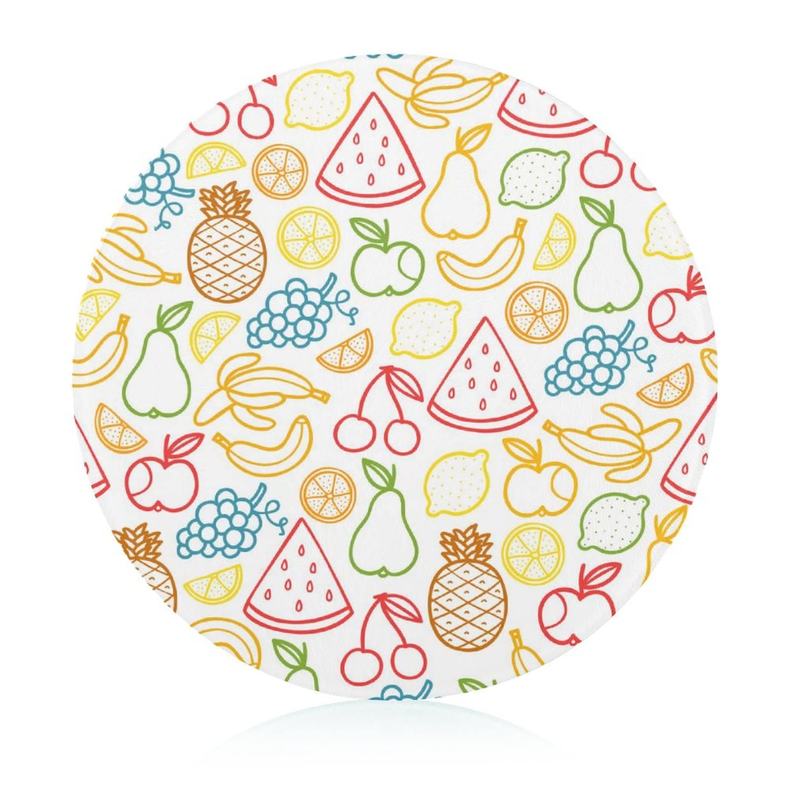 Planche à découper en verre de cuisine 20 cm et dessous de plat thermorésistant