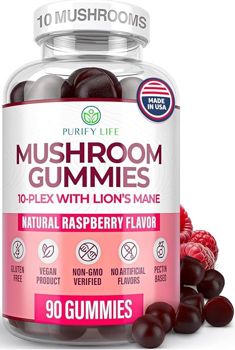 World's First Mushroom Gummies with Lions Mane, Dried Woodear