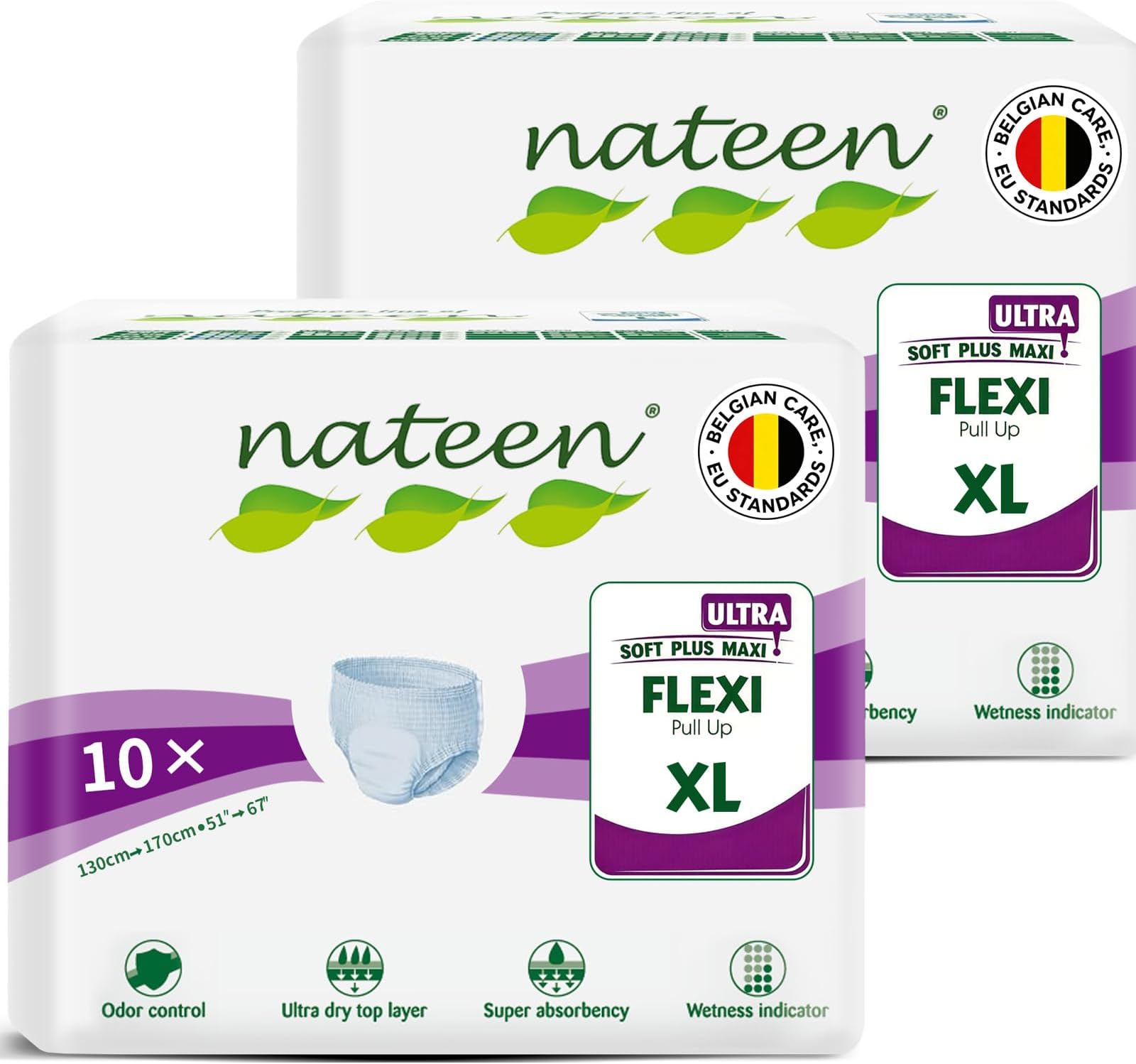 Super Ultra Incontinence Adult Diaper,X-Large,Waist Size 130-175cm,20 Count Adult Diapers,Disposable Underwear for Men&Women,Briefs with Maximum Absorbency,Leak Protection-4300ml Absorbency.