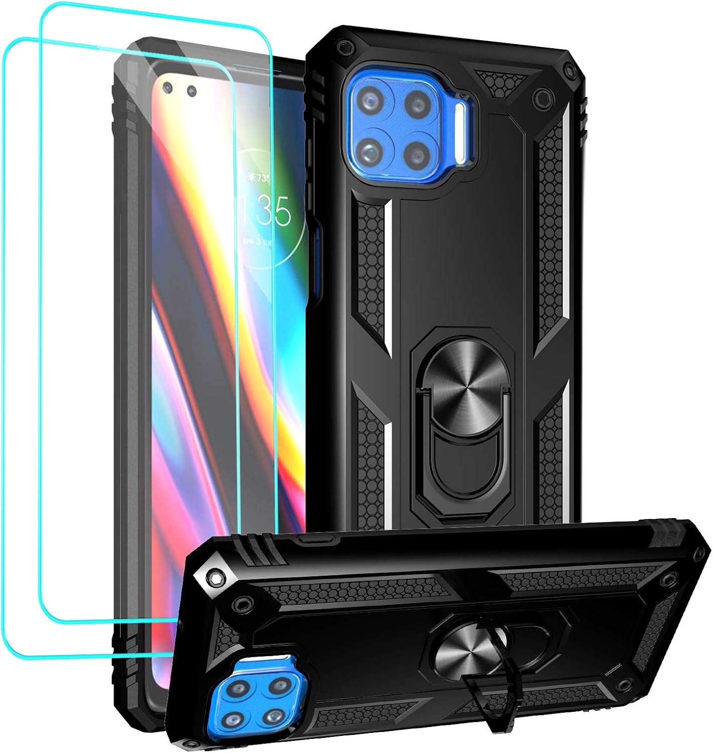 Androgate Compatible with Moto One 5G Case, Motorola One 5G