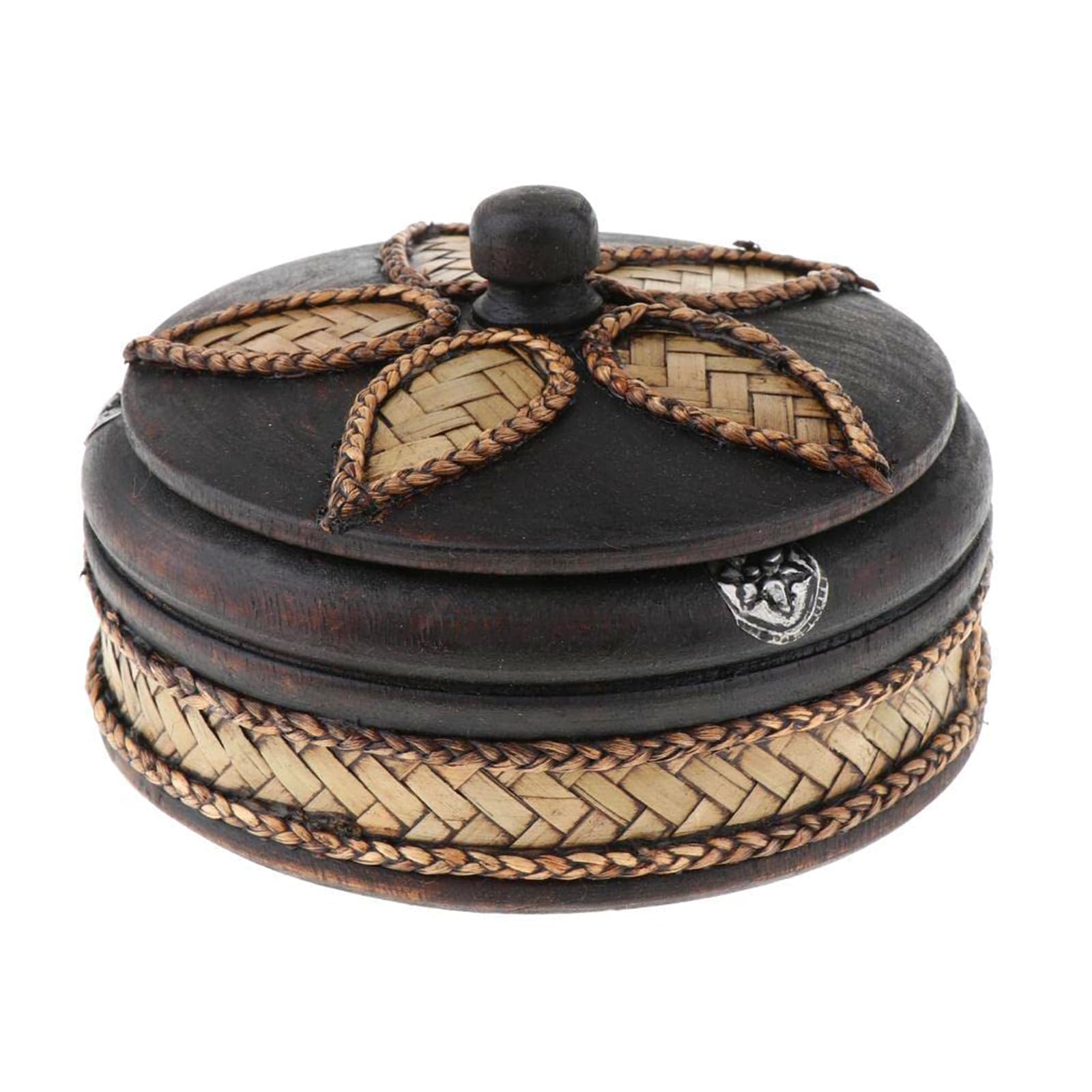 Kalttoy Thai Wood Ashtray with Lid Perfect for Indoor and Outdoor Use Gift Givings Parties and Gatherings Smokers Use Southeast Asian Ashtray