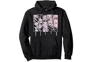 Pull into the Shadows with Death Note 5 Panel Faces Pullover Hoodie
