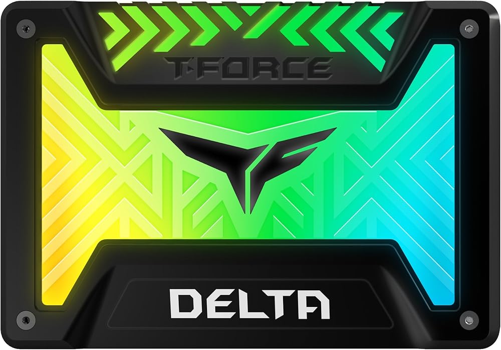 TEAMGROUP T-Force Delta RGB SSD 250GB 2.5 inch SATA III 3D NAND Internal Solid State Drive (5V RGB Header) - View 1