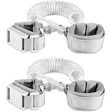 Wrist Link Anti Lost for Toddlers 2 Pack w/ Magnetic Induction (6.56ft Gray)
