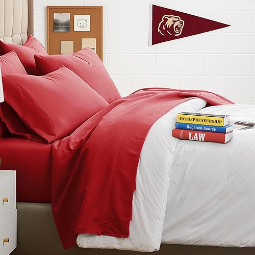 Miniatura 170 de Southshore Fine Living, Inc. Juego de sábanas de 6 piezas, sábanas de bolsillo profundo de 21 pulgadas, sábana bajera de bolsillo profundo, sábana