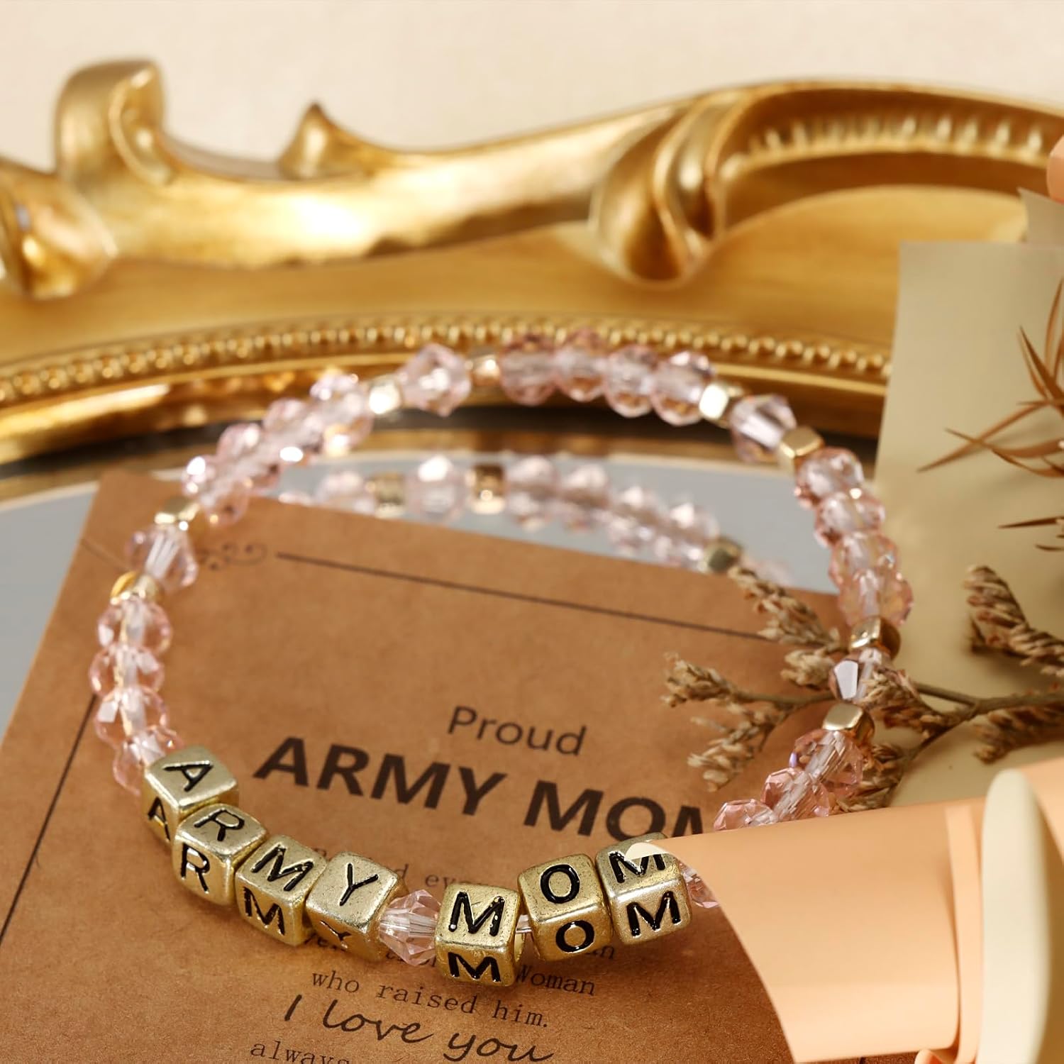 Kivosliviz Army Mom Gifts for Women Bracelet Military Birthday Mothers Day Proud Army Mom Jewelry - Image 5